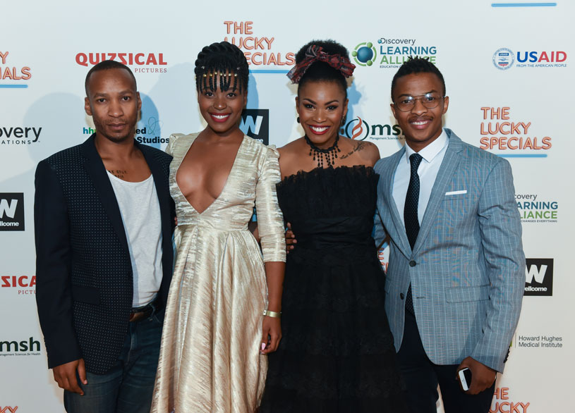 ["The Lucky Specials" cast members attend the US premiere in Silver Spring, MD.] {Photo credit: Discovery Learning Alliance}