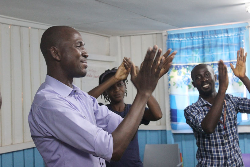 [Participants in an LDP+ in Bangolo, Cote d'Ivoire.]{Photo credit: Brooke Barker/MSH}