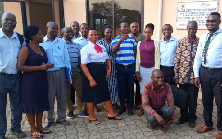 [Kasese district task team after training on Electronic Emergency Logistics Management Information System (eELMIS) and personal protective equipment supply chain.]