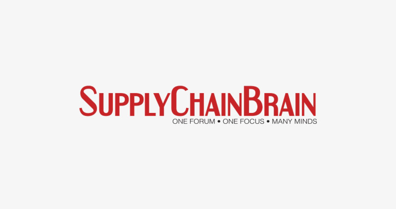 Logotipo del cerebro de la cadena de suministro