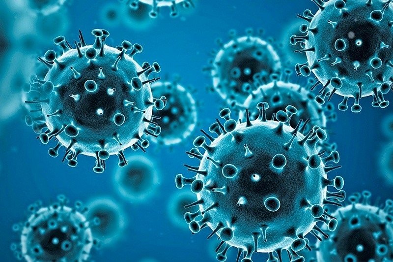 Uma representação gráfica de um cluster de vírus COVID-19