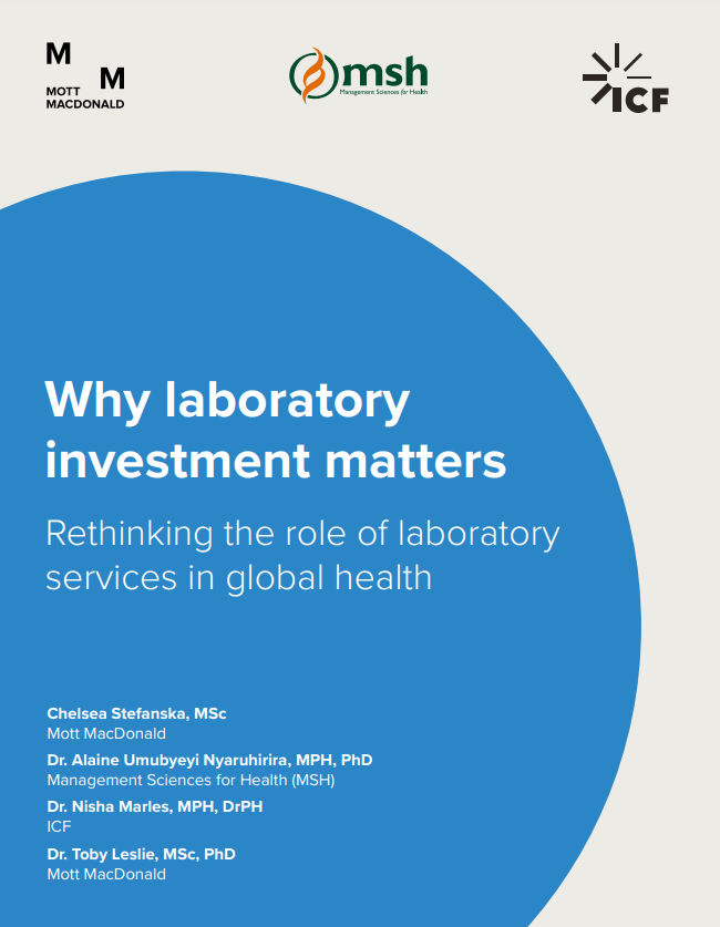 Couverture du rapport « Pourquoi les investissements dans les laboratoires sont importants »