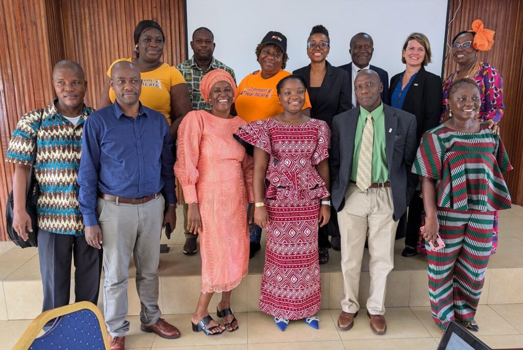 MSH VP Dana Sandstrom with the Local Health Solutions (LHS) project team in Monrovia, Liberia