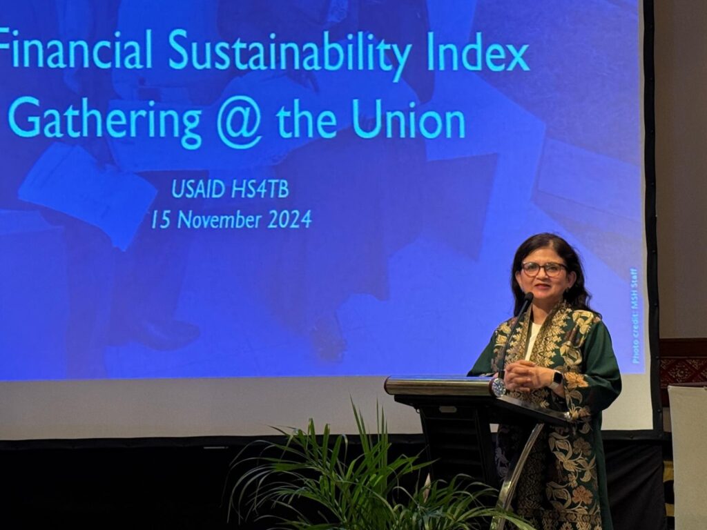 Saba Waseem at the 2024 Union Lung Conference in Indonesia