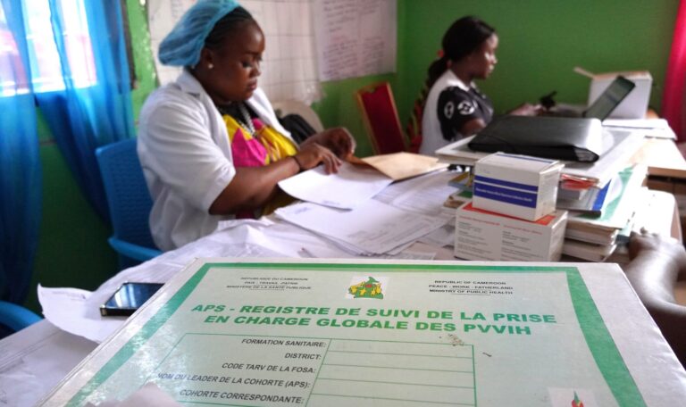 Health workers in the HIV Care Unit