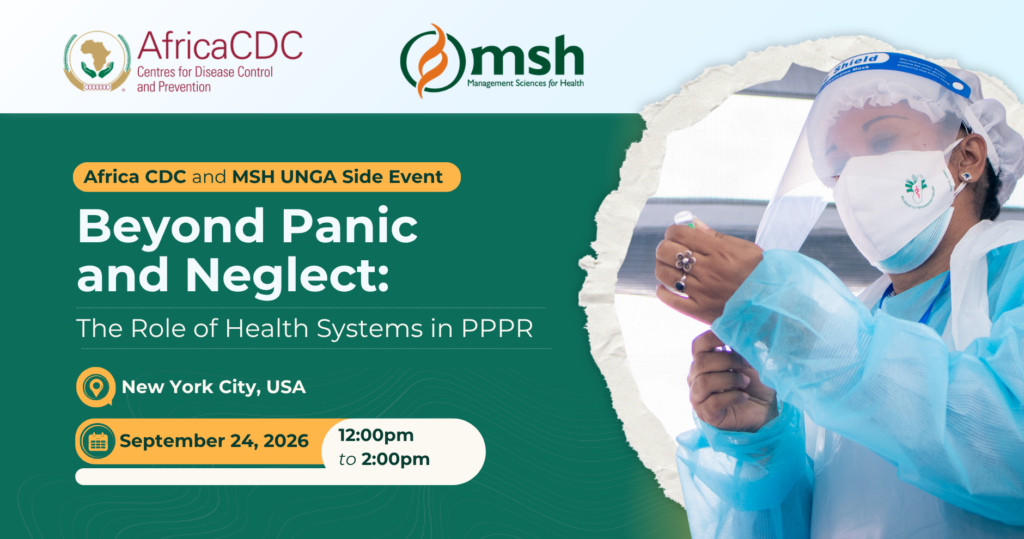 Beyond Panic and Neglect: The Role of Health Systems in PPPR event banner