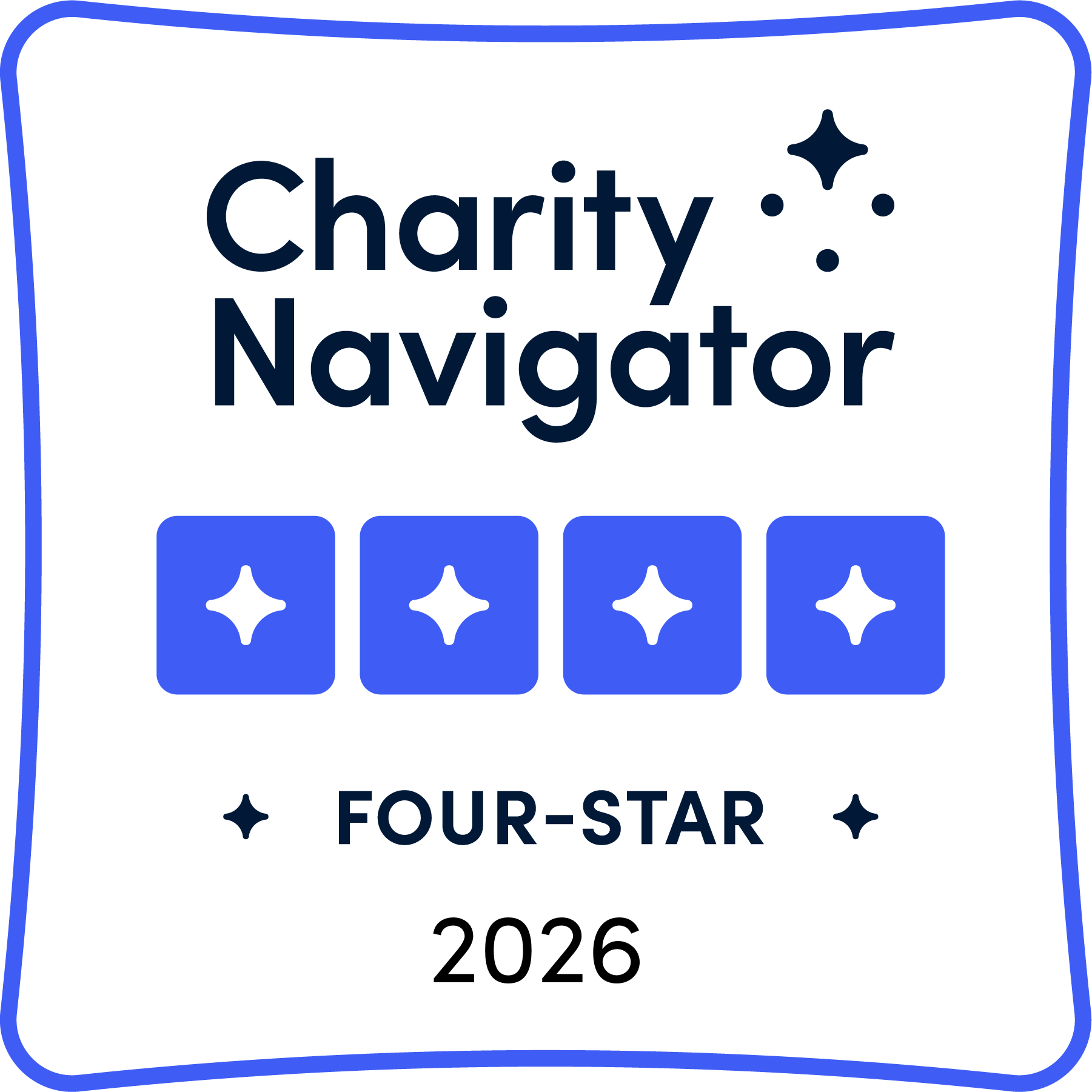 Charity Navigator Four-Star 2026 rating badge